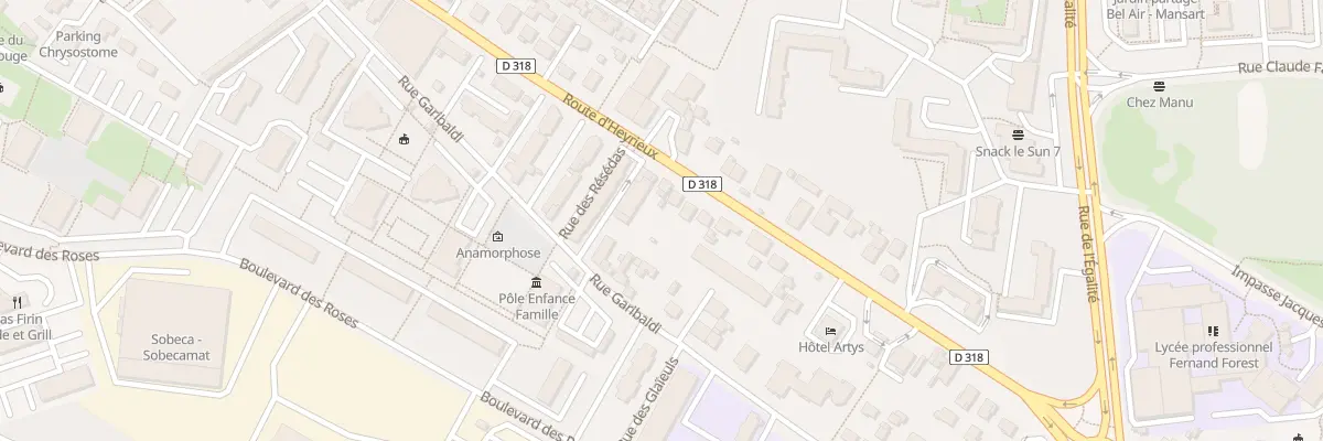 Plan du 46 Route d’Heyrieux à Saint-Priest