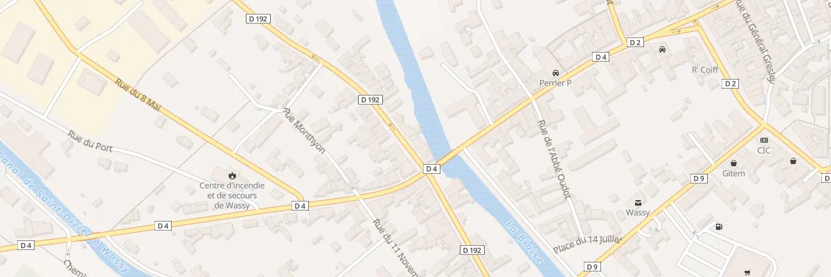 Plan du 12 Rue de Pont Varin à Wassy