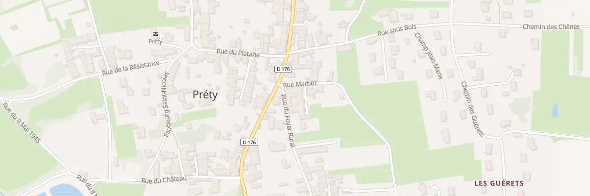 Plan du 9 Rue Marbot à Préty