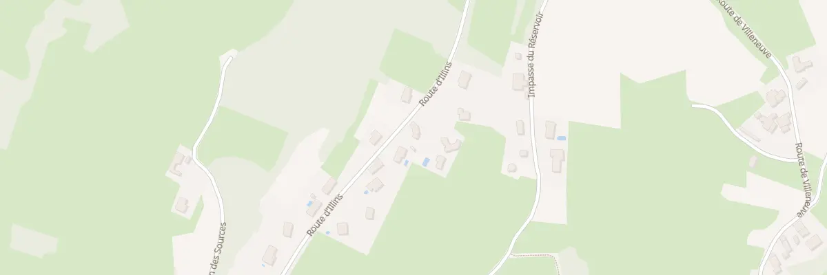 Plan du 812 Rte d’Illins à Luzinay