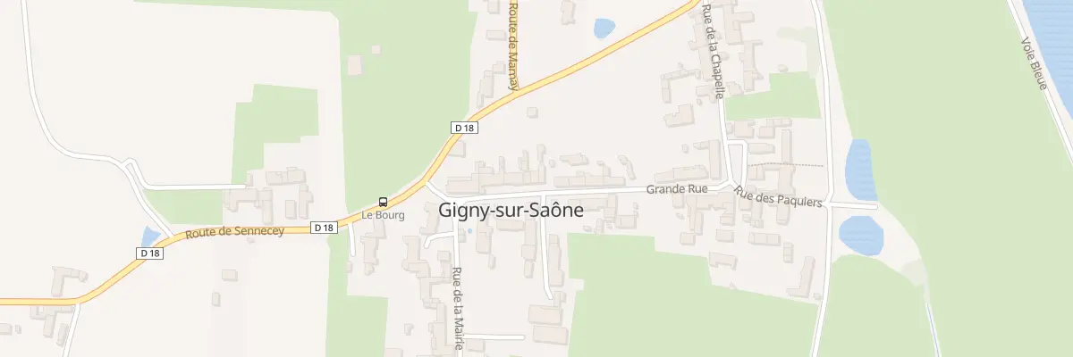 Plan du 11 Rue Grande Rue à Gigny-sur-Saône