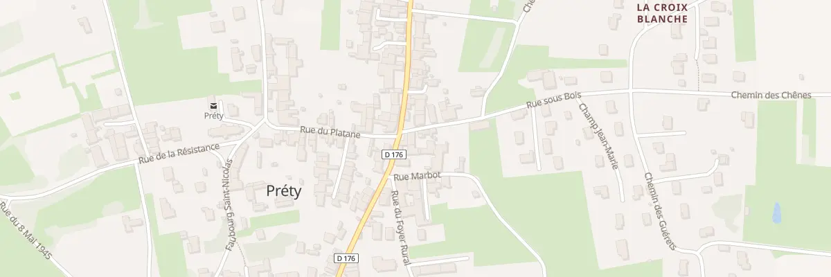 Plan du 5088 Le Bourg à Préty