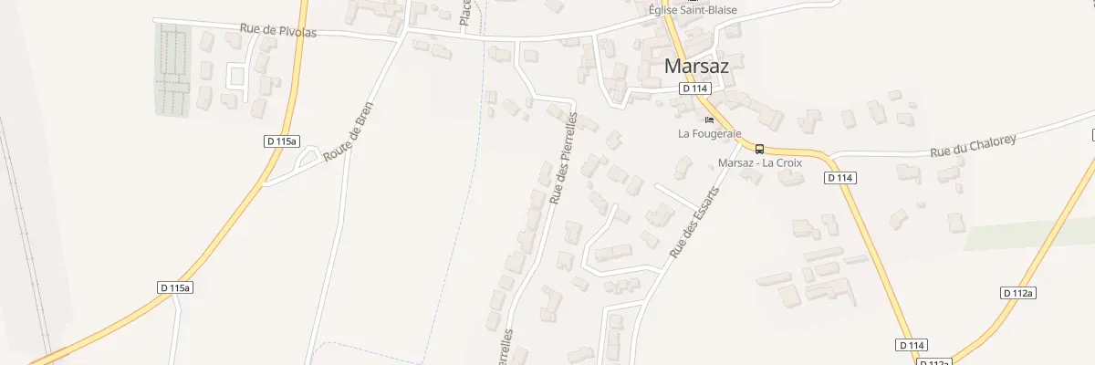 Plan du 21 Rue des Pierrelles à Marsaz