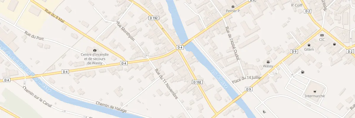 Plan du 6 Rue Parmentier à Wassy