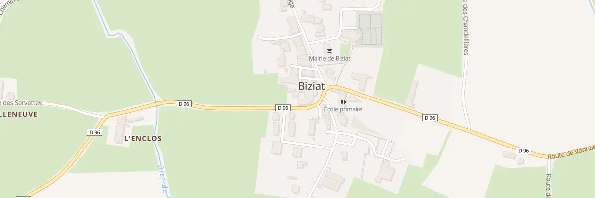 Plan du 28 Rte de Saint Andre d’Huirat à Biziat