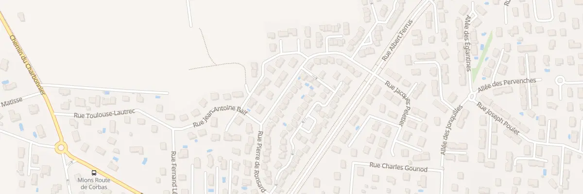 Plan du 23 Rue Pierre Ronsard à Mions