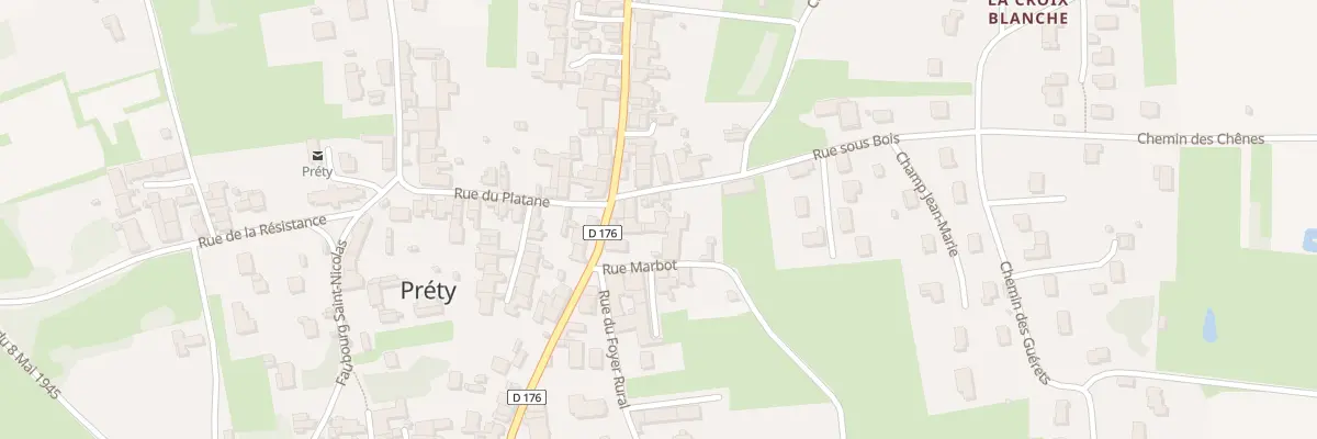 Plan du 5087 Le Bourg à Préty