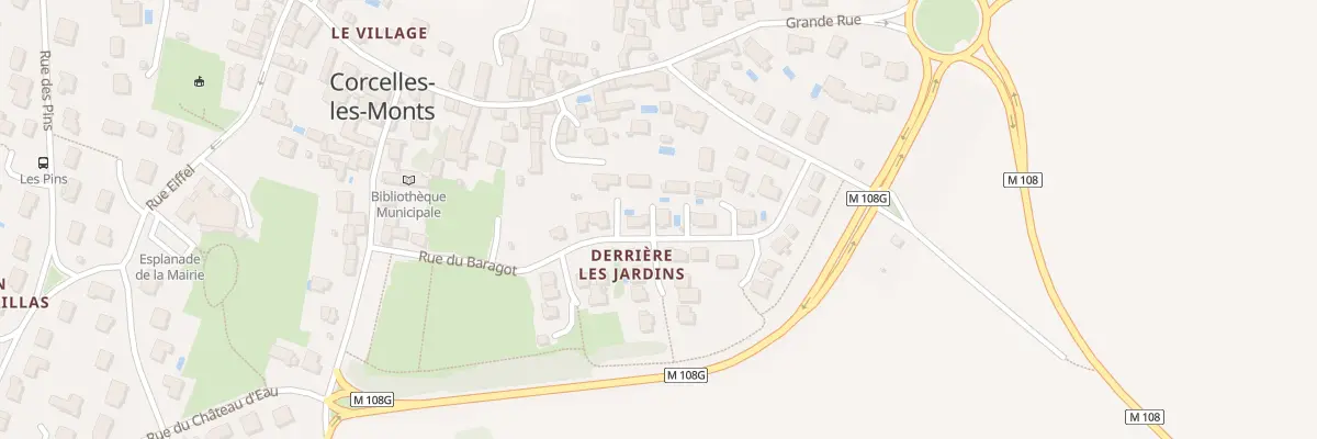 Plan du 19 Rue du Baragot à Corcelles-les-Monts