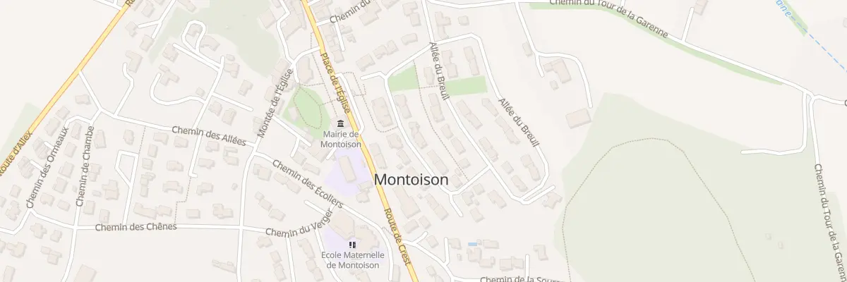 Plan du 7 All des Poiriers à Montoison