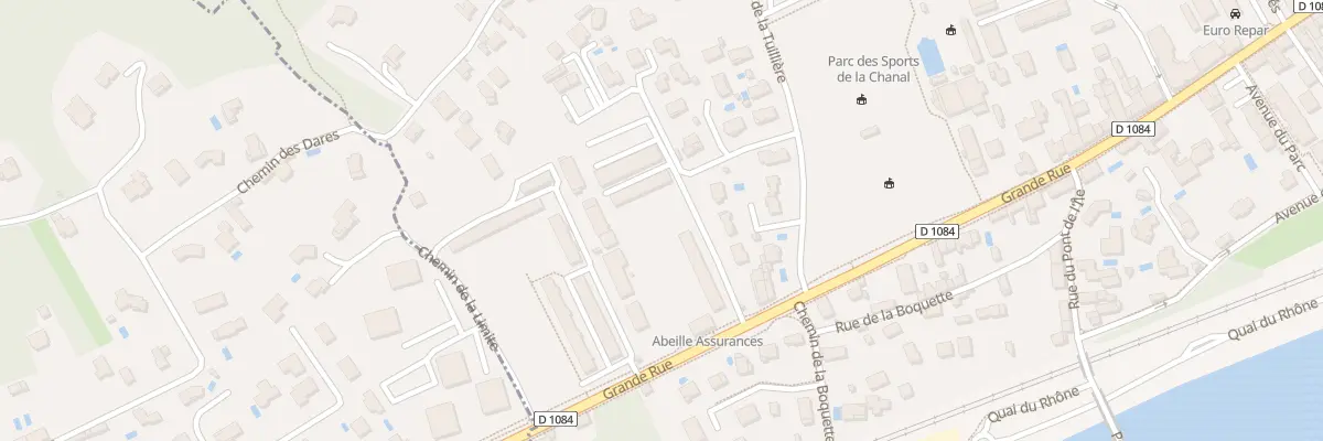 Plan du 185 Grande Rue à Miribel