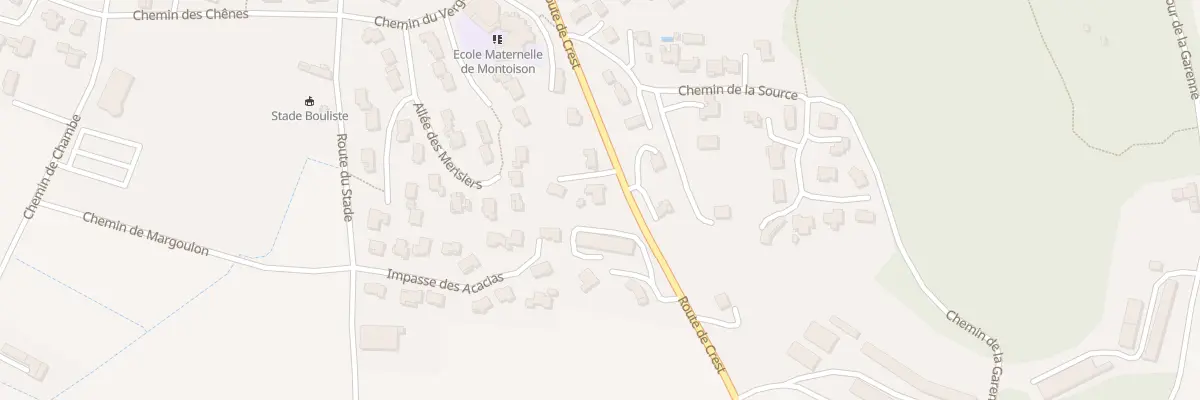 Plan du 12 Rte de Crest à Montoison