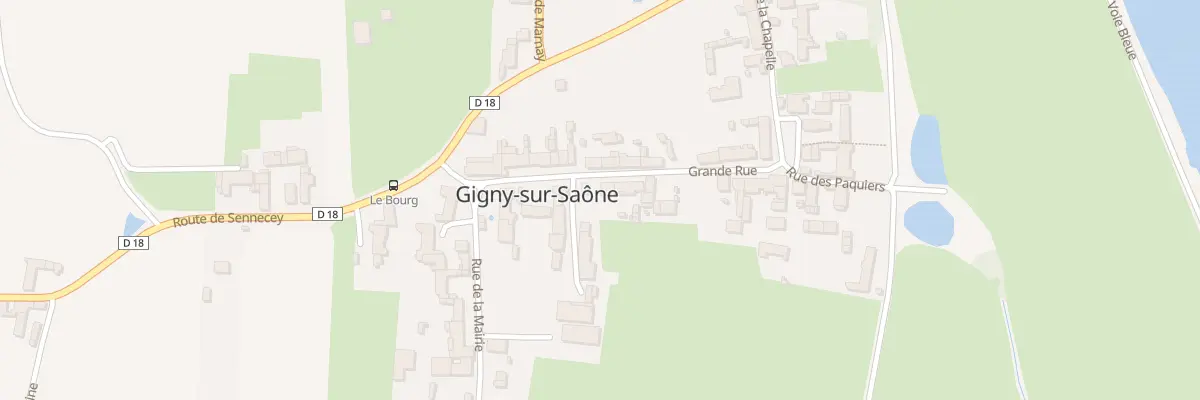 Plan du 6 Rue Grande Rue à Gigny-sur-Saône