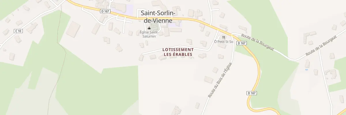 Plan du 167 Lot Les Erables à Saint-Sorlin-de-Vienne