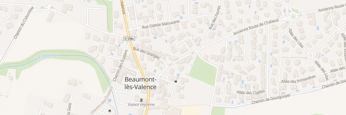 Plan du 3 Rte de Chabeuil à Beaumont-lès-Valence