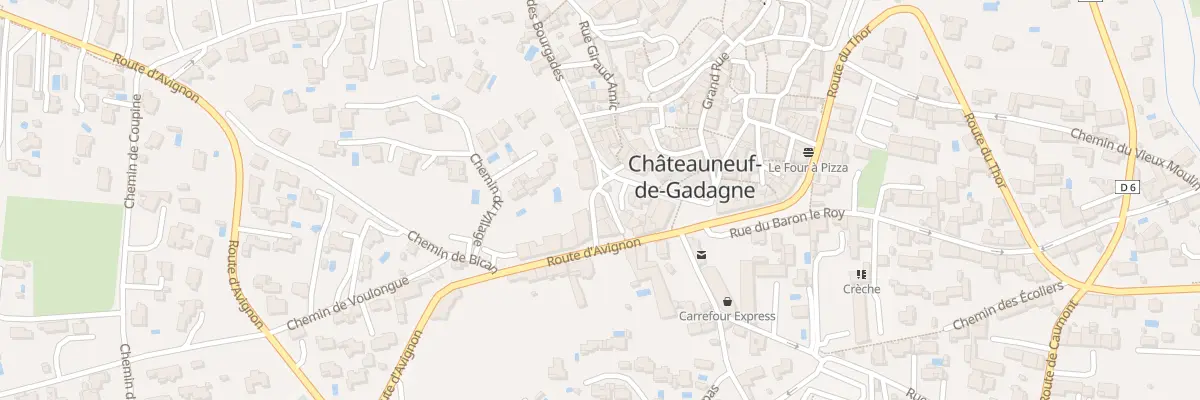 Plan du 62 Rue de la Porte d’Avignon à Châteauneuf-de-Gadagne