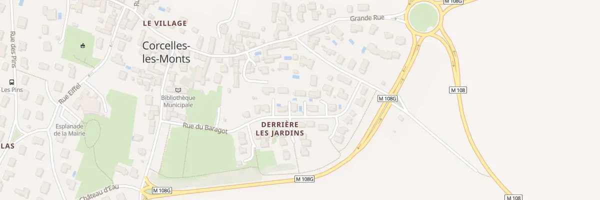 Plan du 21 Rue du Baragot à Corcelles-les-Monts
