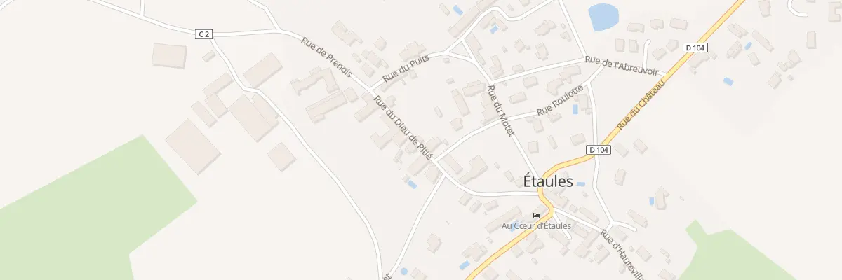Plan du 2 Rue du Dieu de Pitie à Étaules