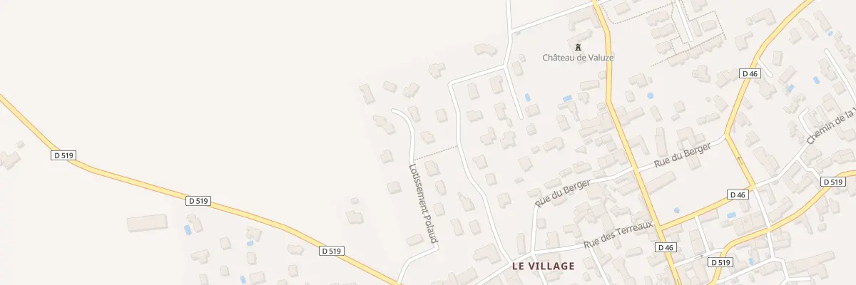 Plan du 200 Lot Polaud à Jarcieu