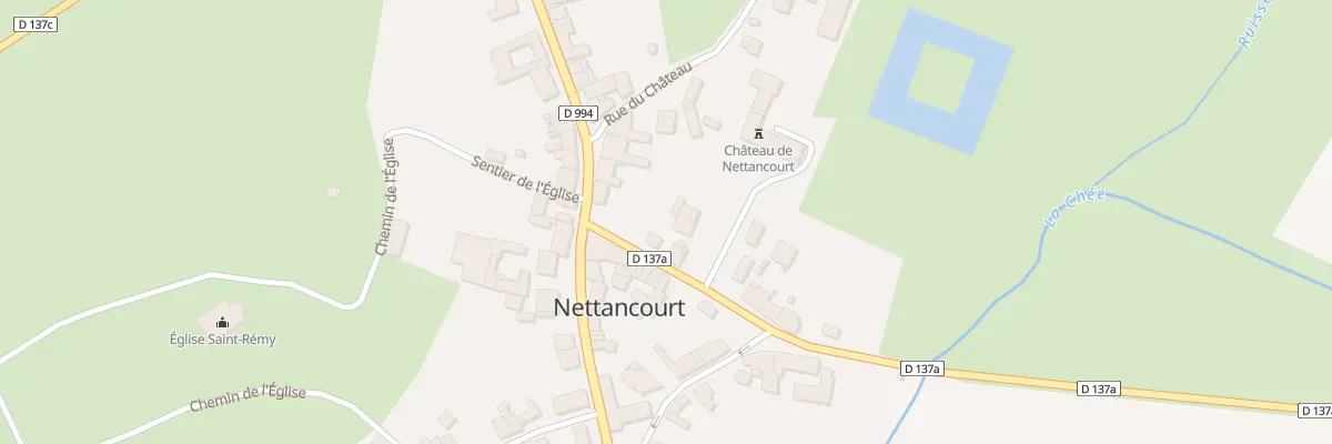 Plan du 1 Rue de Chee à Nettancourt