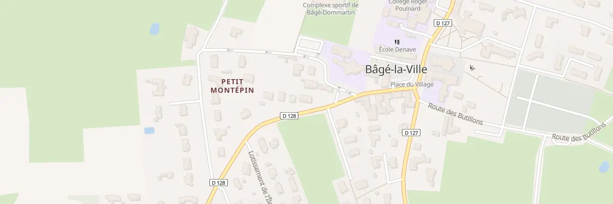Plan du 166 Rte du Bourg à Bâgé-Dommartin