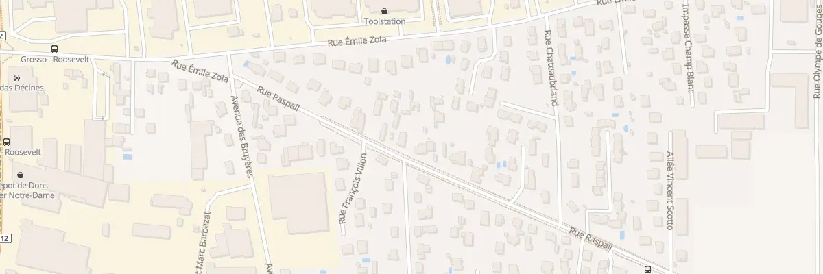 Plan du 29 Rue Raspail à Décines-Charpieu