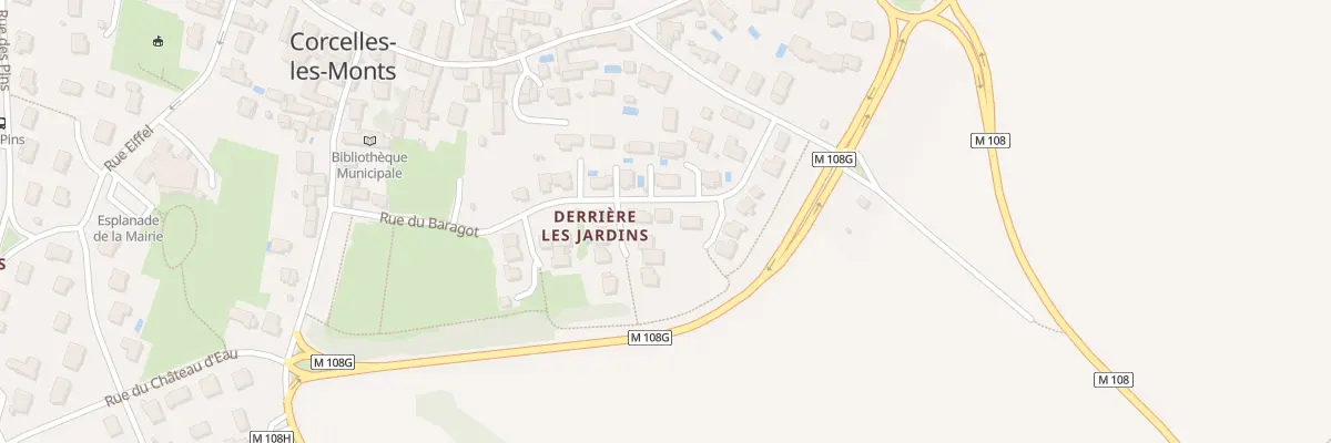 Plan du 6 Rue du Baragot à Corcelles-les-Monts