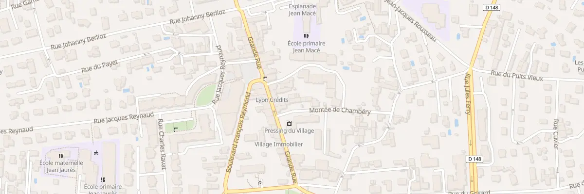 Plan du 8 Grande Rue à Saint-Priest