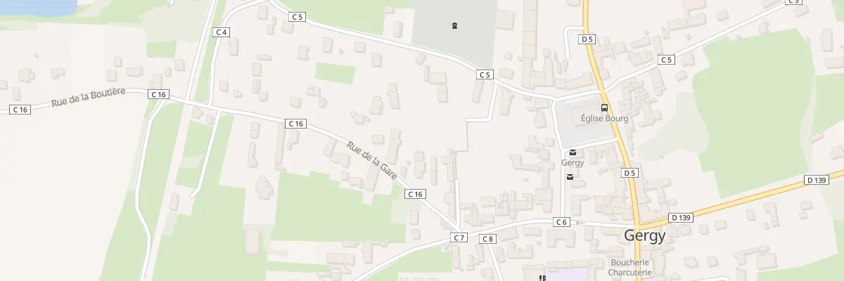 Plan du 6 Rue de la Gare à Gergy