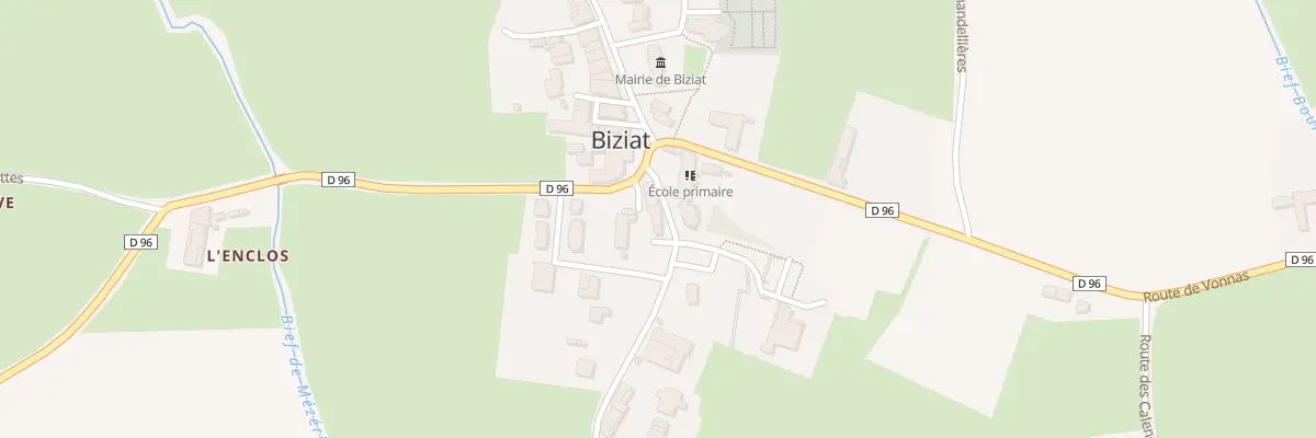 Plan du 66 Rte des Rutets à Biziat