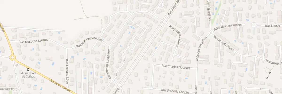 Plan du 24 Rue Paul Valéry à Mions