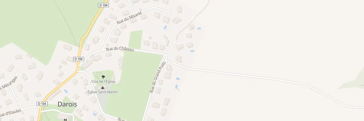 Plan du 2 Rue du Sentier à Darois