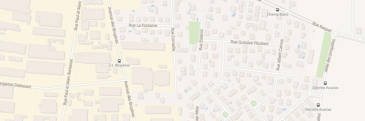 Plan du 23 Rue Corneille à Décines-Charpieu