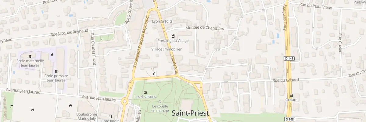 Plan du 2 Grande Rue à Saint-Priest