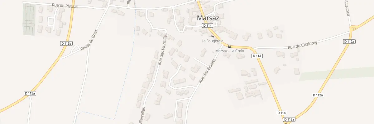 Plan du 10I Rue des Essarts à Marsaz