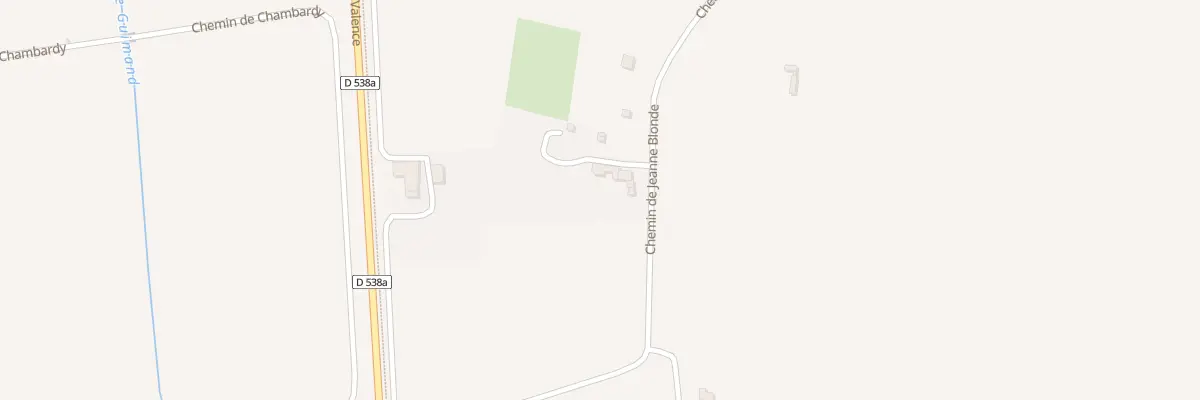 Plan du 385 Che de Jeanne Blonde à Beaumont-lès-Valence