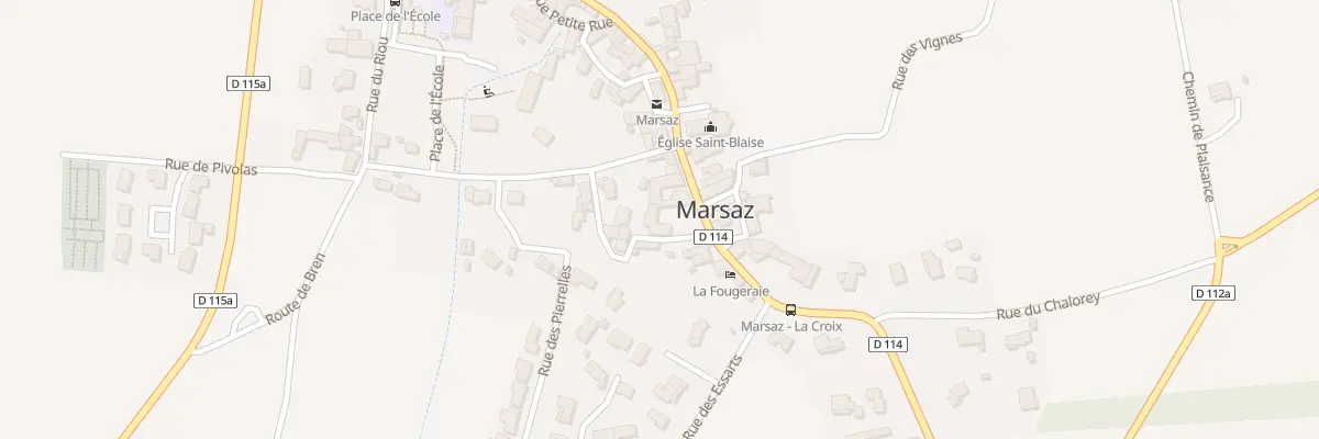 Plan du 5115 Le Village à Marsaz