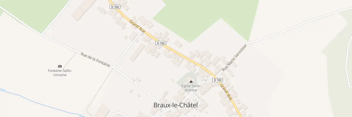 Plan du 21 Rue Grand Rue à Braux-le-Châtel