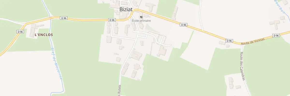 Plan du 141 Rte des Rutets à Biziat