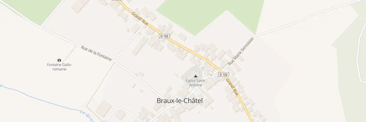 Plan du 19 Rue Grand Rue à Braux-le-Châtel