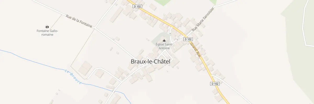 Plan du 2 Rue Eugene Pillot à Braux-le-Châtel
