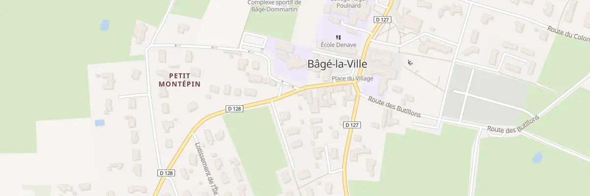 Plan du 121 Rte du Bourg à Bâgé-Dommartin