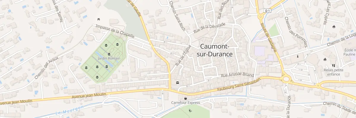 Plan du 6 Rue de l’Eglise à Caumont-sur-Durance