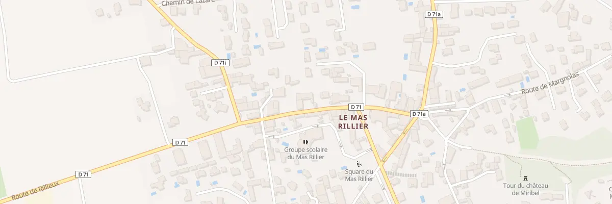Plan du 176 Rte de Rillieux à Miribel