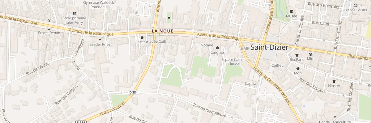 Plan du 25 Av de la République à Saint-Dizier