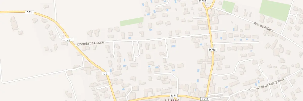Plan du 201 Che de Lazare à Miribel