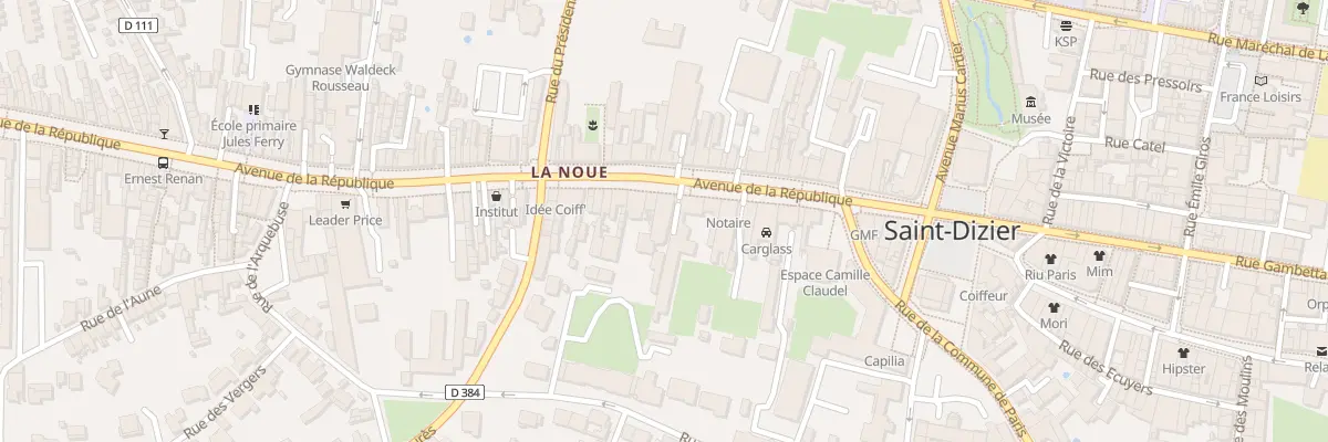 Plan du 27 Av de la Republique à Leschères-sur-le-Blaiseron
