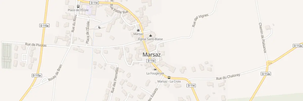 Plan du 12 Rue Grande Rue à Marsaz