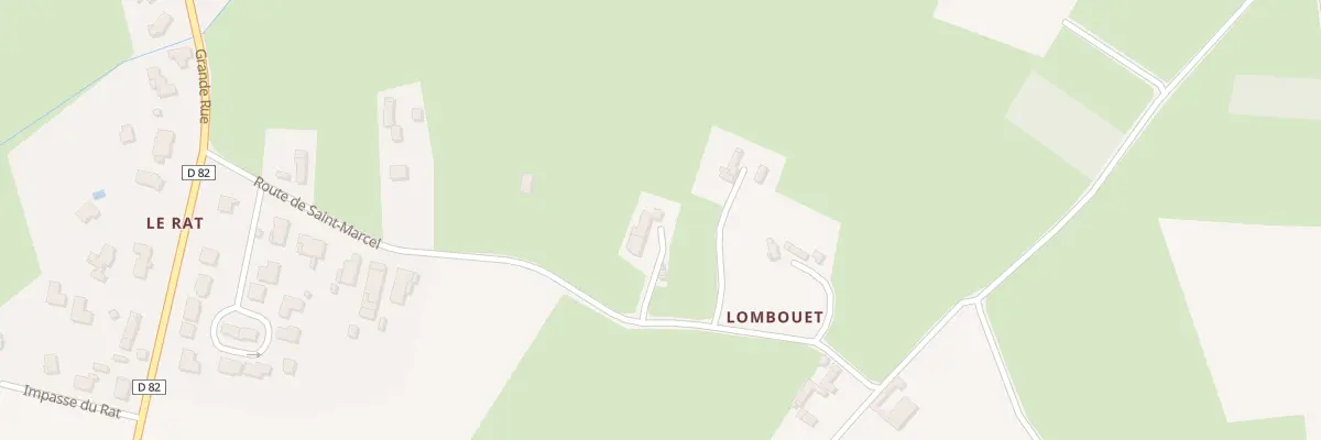 Plan du 361 Rte de Saint-marcel à Monthieux