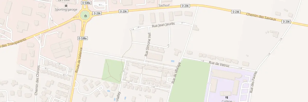 Plan du 2 Rue Simone Veil à Beaumont-lès-Valence