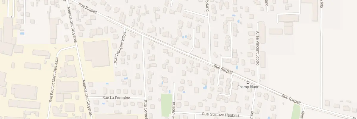 Plan du 38 Rue Raspail à Décines-Charpieu
